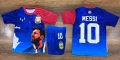 Юбилеен Детски Екип 2026 Лео Меси Барселона с Аржентина Фенски Комплект, снимка 2