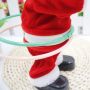 Музикален Дядо Коледа, въртящ обръчи, 30см, снимка 1 - Декорация за дома - 45586767