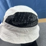 Nike Bucket Hat Size S-M Mesh White Black Swoosh Идиотка Бяля, снимка 2