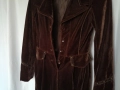 Стиймпънк дамска кадифена рокля/туника с капси и копчета р-р M, снимка 7