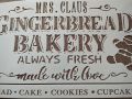 Шаблон стенсил Gingerbread bakery скрапбук декупаж декорация торта, снимка 2