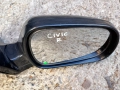 Дясно огледало Honda Civic 6 Хонда Сивик 6 огледала / странично / черно, снимка 3