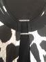 РАЗКОШНА блуза в черно-бял леопардов принт с катарама със сребристи камъчета , снимка 6