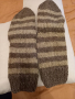 Ръчно плетени мъжки чорапи от вълна размер 45, снимка 4
