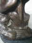 39см-13кг Rodin статуя-бюст/стара френска бронзова скулптура/фигура, снимка 9