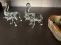 Стъклени слончета и пепелник с костенурка, снимка 2