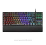 Механична клавиатура Mars Gaming MKXTKL, кабелна компактна геймърска TKL RGB, с опора за китката, снимка 1