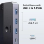 UGREEN USB 3.0 Switch 2PC Споделете USB-C и USB-A Устройства 2 в 4 Изхода + Контролер за РаботенПлот, снимка 12