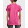 Дамска тениска under armour sportstyle logo tee pink white, снимка 2