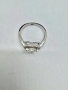 Сребърен пръстен с мойсанит (диамант) 1 карат, снимка 2