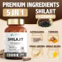 Aoruilia Shilajit капсули 2000mg 5 в 1 с Ашваганда 120 броя, снимка 2