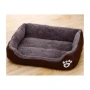 4727 Луксозно водоустойчиво легло за кучета и котки – Кафяво, с неплъзгаща основа, снимка 8