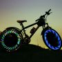 Осветление за спици на велосипед, 7 LED, 12 шарки, Сензор за движение, снимка 6