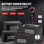 Ново Зарядно за акумулатор 6V/12V 3A LiFePO4 AGM GEL EFB интелигентно за кола мотор лодка ATV, снимка 2