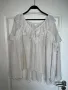 Разкошна нова елегантна  бяла  блуза вълнообразни акценти волани , снимка 6