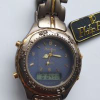 Цифров аналогов мъжки часовник Philip Persio Titanium, снимка 4 - Антикварни и старинни предмети - 45597526