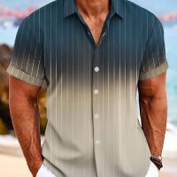 Мъжка риза с къси ръкави - L размер, снимка 1 - Ризи - 45201368