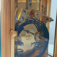 Френски бронзов каретен часовник-репетир/French Carriage Clock with Repeater/14 days, снимка 17 - Стенни часовници - 45285325