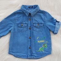 Дънкова риза за бебе 3-6 месеца, снимка 2 - Бебешки блузки - 45328205