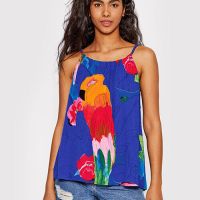 Desigual Top Rodas - страхотен дамски потник ХЛ КАТО НОВ, снимка 1 - Потници - 46145909