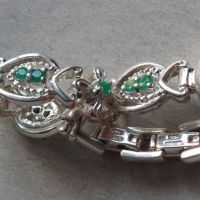 Дамски сребърен кварцов часовник, сребро 925 със седефен циферблат, снимка 7 - Дамски - 45693203