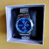 Изискан мъжки часовник метален корпус метална верижка коментар по цена, снимка 1 - Смарт гривни - 45412903