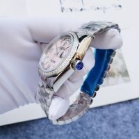 Дамски часовник Rolex Day-Date 36 Pink с автоматичен механизъм, снимка 5 - Дамски - 45418208