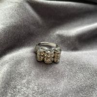 Масивен пръстен с камъни, снимка 1 - Пръстени - 45888704