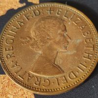 Монети Великобритания 1 пени, 1961 - 1967 година, снимка 10 - Нумизматика и бонистика - 43896293