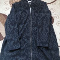Тънко черно палто , снимка 1 - Палта, манта - 45250438