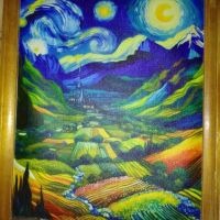 Картини-художествено отпечатване върху текстилна канава. Ван Гог., снимка 1 - Картини - 45317349