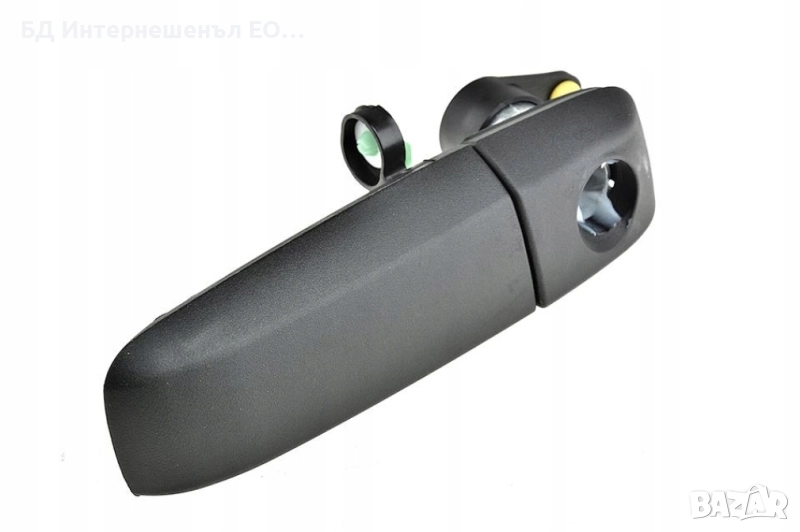 735357271  Външна дръжка за предна лява врата, Fiat, Panda 169, Черен, снимка 1