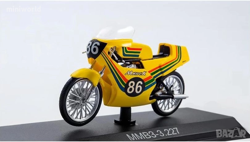 ММВЗ 3.227 спорт мотор - мащаб 1:24 на Наши мотоцикли моделът е нов в блистер, снимка 1