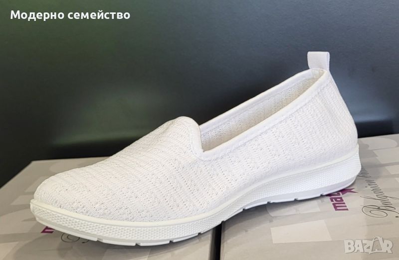 Дамски летни пантофки обувки в бяло , снимка 1