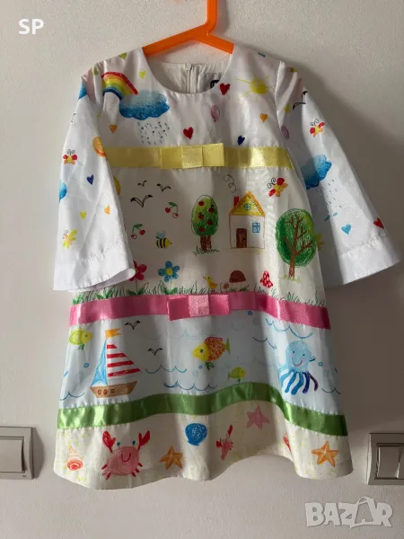 Нова Детска рокля Love made love - 7-8 г., снимка 1