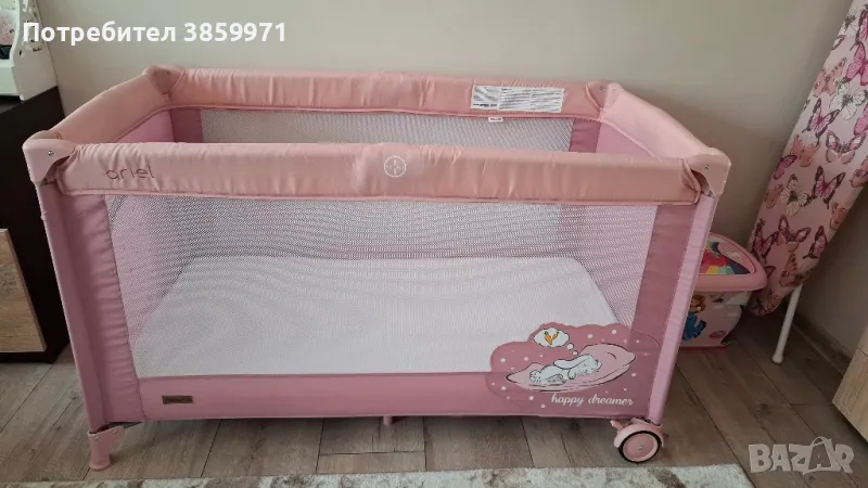 Сгъваема кошара с матрак, снимка 1
