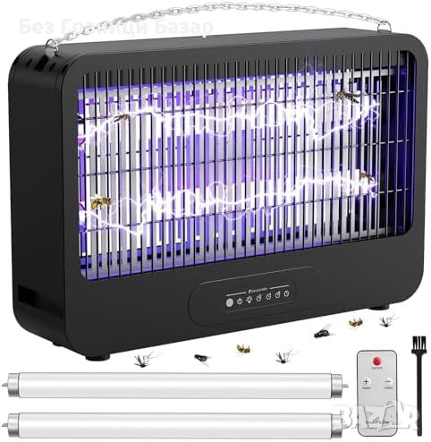 Нов Унищожител на насекоми FethFire Fly Zapper, 4000V, Двустранна UV Лампа, снимка 1