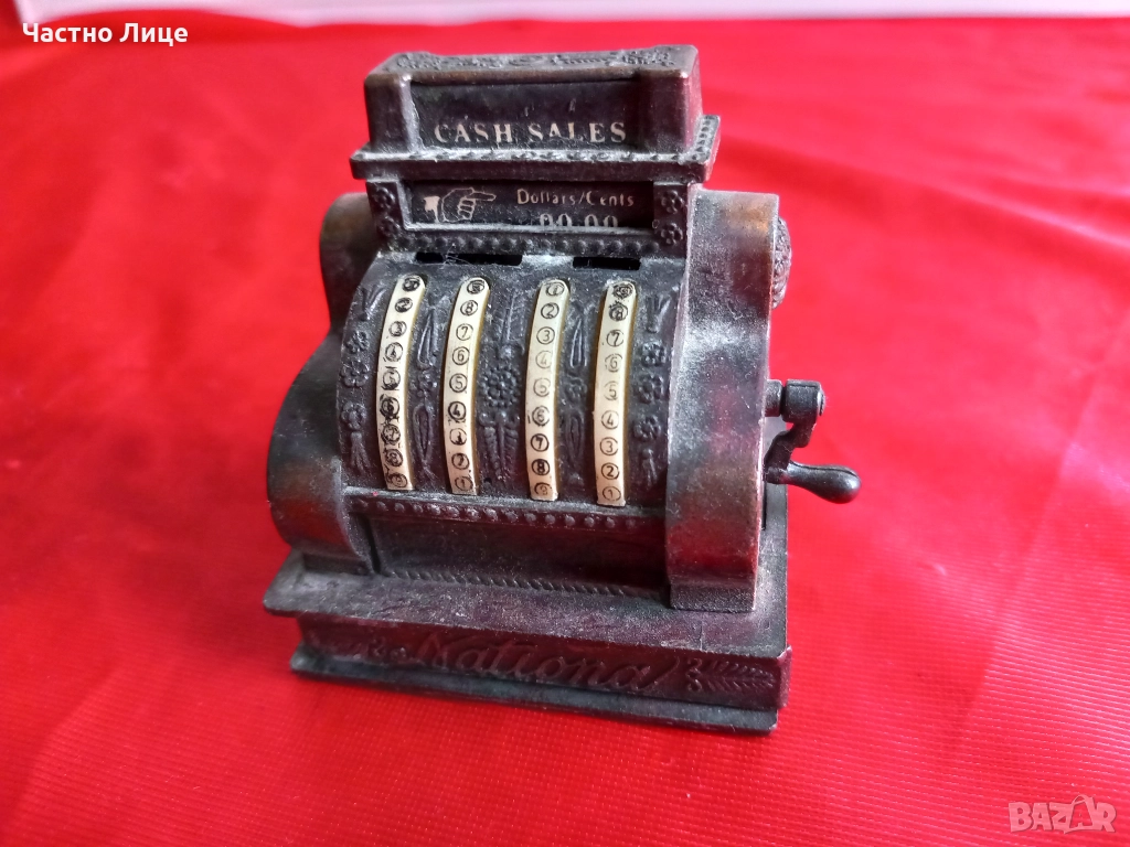 Колекционерска Метална ОСТРИЛКА ,Миниатюра Касов Апарат, снимка 1