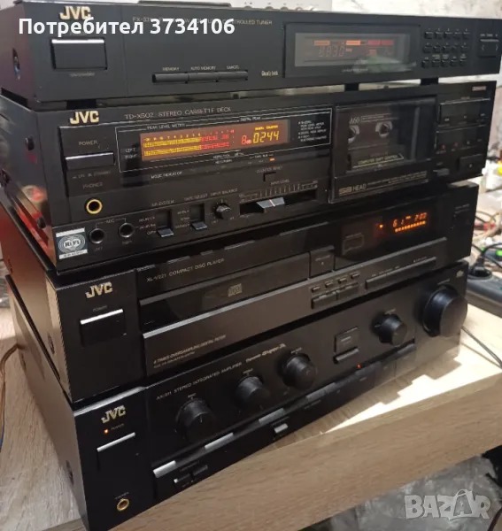 JVC AX-311BK, XL-V221BK, TD-X502G, FX-331LBK, снимка 1