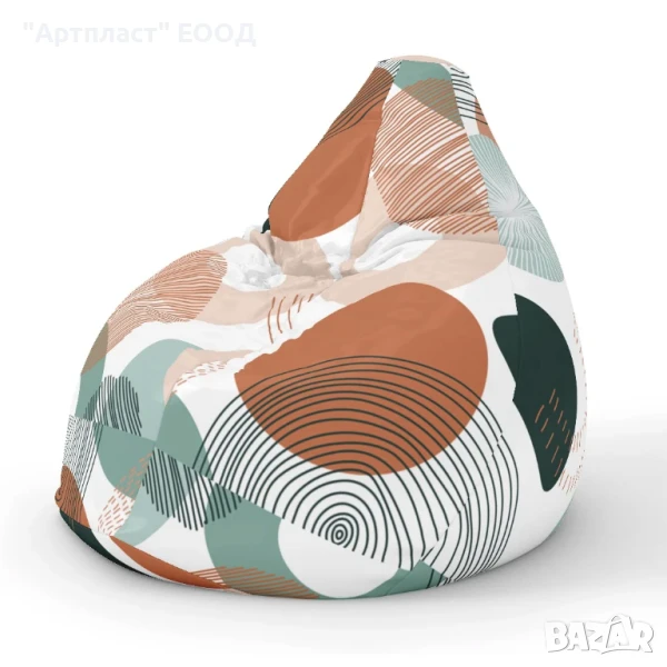 Барбарон пуф FLAT FLOWERS, снимка 1