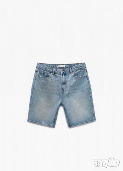 Дънкови бермуди от деним Zara, Shorts Fit, 99% памук, 1% еластан, 44, снимка 1