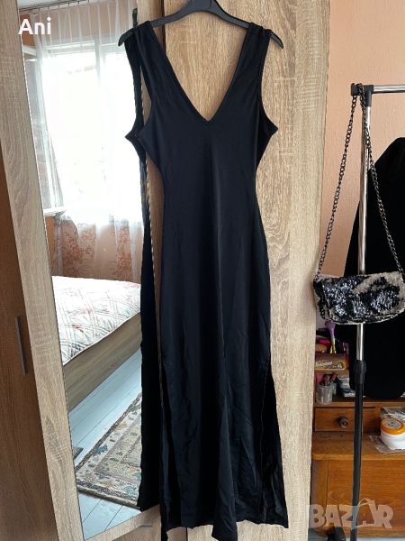 Черна плажна рокля, снимка 1