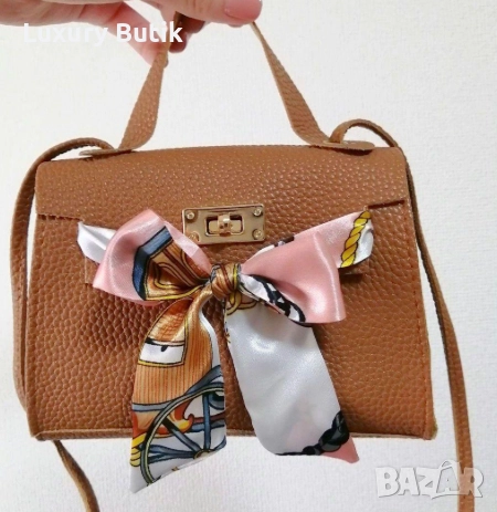 Кафява чантичка с шалче 20лв, снимка 1