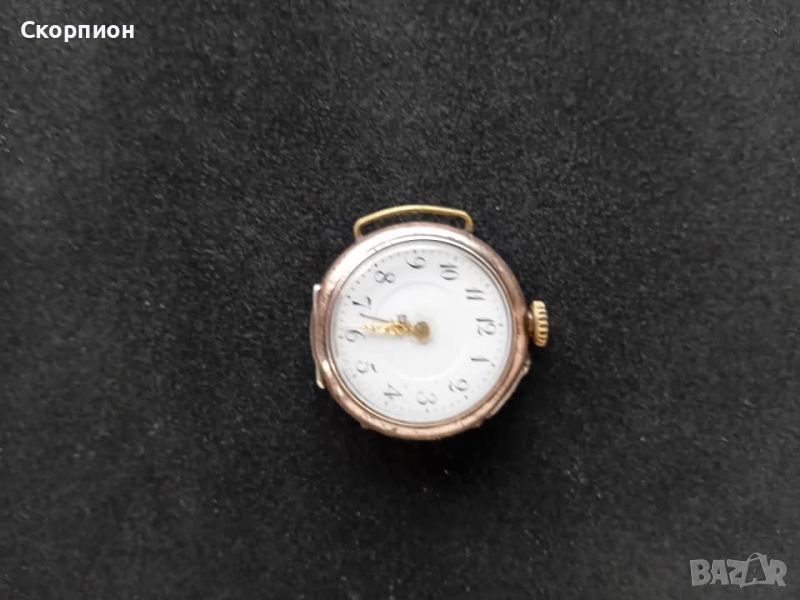 Джобен сребърен швейцарски дамски часовник РЕМОРТОАР, снимка 1