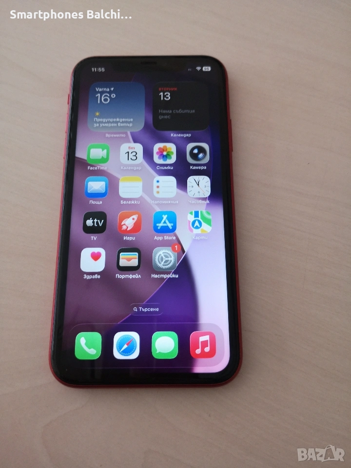 iPhone 11 Red/100% battery health , снимка 1