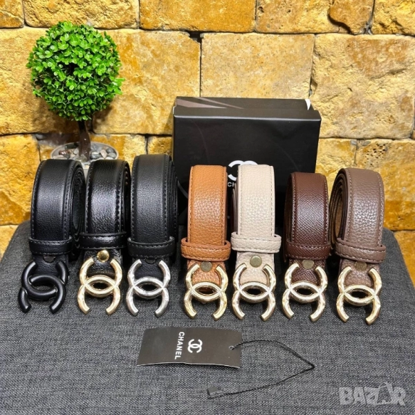 колани от естествена кожа в кутия chanel , снимка 1