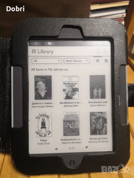 Четец за електронни книги Nook BMRV350, с подсветка на екрана, снимка 1