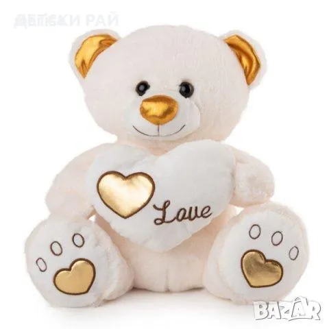 Плюшено мече със златно сърце, снимка 1