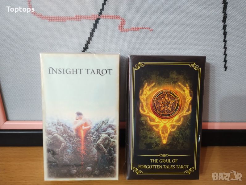 7x12cm таро 83 карти: Insight Tarot & Grail of Forgotten Tales Tarot, снимка 1