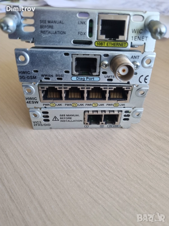 Cisco HWIC-4ESW 4 Портове суитч / cisco slot cards  , снимка 1